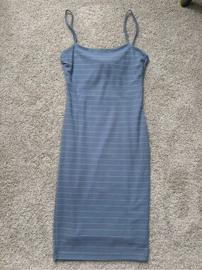 Kookai Striped Midi Dress in Blue